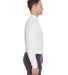 8210LS UltraClub® Adult Cool & Dry Long-Sleeve Me WHITE side view