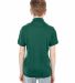8210Y UltraClub® Youth Cool & Dry Mesh Piqué Pol in Forest green back view