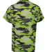 2181 Badger - Youth Camo Short Sleeve T-Shirt Lime back view