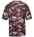 2181 Badger - Youth Camo Short Sleeve T-Shirt Maroon front view