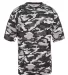 2181 Badger - Youth Camo Short Sleeve T-Shirt Navy front view