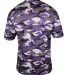 2181 Badger - Youth Camo Short Sleeve T-Shirt Purple back view