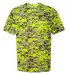 4180 Badger - B-Core Digital Camo T-Shirt Safety Yellow Digital front view