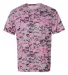 4180 Badger - B-Core Digital Camo T-Shirt Pink Digital front view