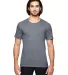 Anvil 6750 by Gildan Tri-Blend T-Shirt in Graphite heather front view