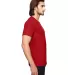 Anvil 6750 by Gildan Tri-Blend T-Shirt in Heather red side view