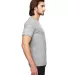 Anvil 6750 by Gildan Tri-Blend T-Shirt in Heather grey side view
