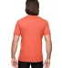 Anvil 6750 by Gildan Tri-Blend T-Shirt in Heather orange back view