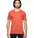 Anvil 6750 by Gildan Tri-Blend T-Shirt in Heather orange front view