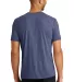 Anvil 6750 by Gildan Tri-Blend T-Shirt in Heather blue back view
