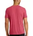 Anvil 6750 by Gildan Tri-Blend T-Shirt in Heather red back view