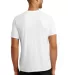Anvil 6750 by Gildan Tri-Blend T-Shirt in White back view