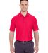 8250 UltraClub® Men's Cool & Dry Box Jacquard Per Red front view