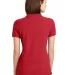 72800L Gildan DryBlend Ladies' Double Piqué Polo in Red back view