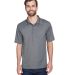 8210 UltraClub® Men's Cool & Dry Mesh Piqué Polo in Charcoal front view