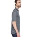 8210 UltraClub® Men's Cool & Dry Mesh Piqué Polo in Charcoal side view
