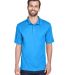 8210 UltraClub® Men's Cool & Dry Mesh Piqué Polo in Coast front view