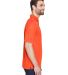 8210 UltraClub® Men's Cool & Dry Mesh Piqué Polo in Orange side view