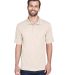 8210 UltraClub® Men's Cool & Dry Mesh Piqué Polo in Stone front view