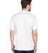 8210 UltraClub® Men's Cool & Dry Mesh Piqué Polo in White back view