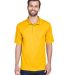 8210 UltraClub® Men's Cool & Dry Mesh Piqué Polo GOLD front view
