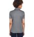 8210L UltraClub® Ladies' Cool & Dry Mesh Piqué P in Charcoal back view