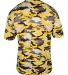 4181 Badger  Camo Short Sleeve T-Shirt Gold back view