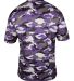4181 Badger  Camo Short Sleeve T-Shirt Purple back view