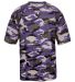 4181 Badger  Camo Short Sleeve T-Shirt Purple front view