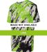 4182 Badger  Tie-Dri Short Sleeve T-Shirt Lime front view