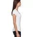 6750VL Anvil - Ladies' Triblend V-Neck T-Shirt  in White side view