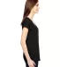 6750VL Anvil - Ladies' Triblend V-Neck T-Shirt  in Black side view
