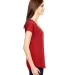6750VL Anvil - Ladies' Triblend V-Neck T-Shirt  in Heather red side view