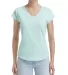 6750VL Anvil - Ladies' Triblend V-Neck T-Shirt  in Teal ice front view