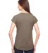 6750VL Anvil - Ladies' Triblend V-Neck T-Shirt  in Heather slate back view