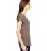 6750VL Anvil - Ladies' Triblend V-Neck T-Shirt  in Heather slate side view