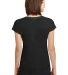 6750VL Anvil - Ladies' Triblend V-Neck T-Shirt  in Black back view