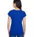 6750VL Anvil - Ladies' Triblend V-Neck T-Shirt  in Atlantic blue back view