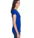 6750VL Anvil - Ladies' Triblend V-Neck T-Shirt  in Atlantic blue side view
