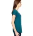 6750VL Anvil - Ladies' Triblend V-Neck T-Shirt  in Hth galap blue side view