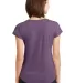 6750VL Anvil - Ladies' Triblend V-Neck T-Shirt  in Hth aubergine back view