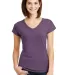 6750VL Anvil - Ladies' Triblend V-Neck T-Shirt  in Hth aubergine front view