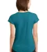 6750VL Anvil - Ladies' Triblend V-Neck T-Shirt  in Hth galap blue back view
