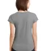 6750VL Anvil - Ladies' Triblend V-Neck T-Shirt  in Heather grey back view