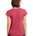 6750VL Anvil - Ladies' Triblend V-Neck T-Shirt  in Heather red back view