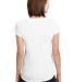 6750VL Anvil - Ladies' Triblend V-Neck T-Shirt  in White back view