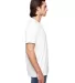 6752 Anvil  Triblend V-Neck T-Shirt in White side view