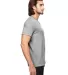 6752 Anvil  Triblend V-Neck T-Shirt in Heather grey side view