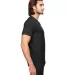 6752 Anvil  Triblend V-Neck T-Shirt in Black side view