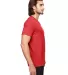 6752 Anvil  Triblend V-Neck T-Shirt in Heather red side view
